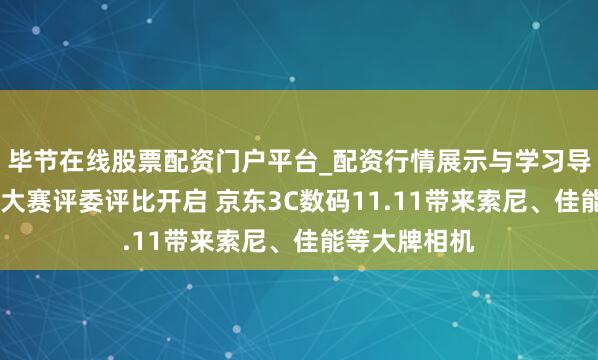 毕节在线股票配资门户平台_配资行情展示与学习导航 京东影像大赛评委评比开启 京东3C数码11.11带来索尼、佳能等大牌相机